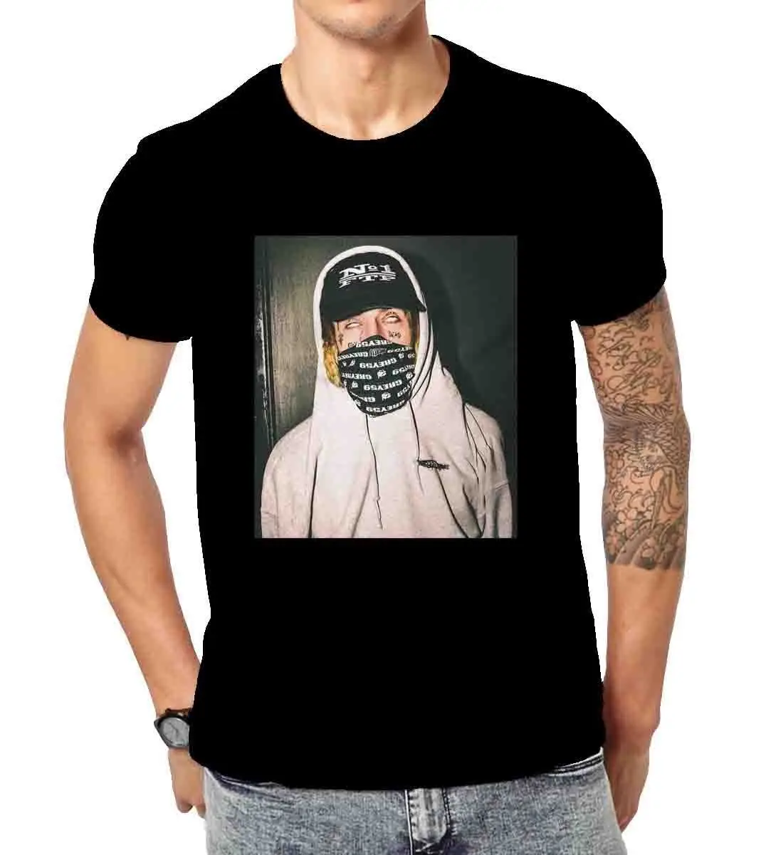 suicideBoys Men's T shirt Top Tee For Sale Natural Cotton Tee Shirts-in T-Shirts from Men's 