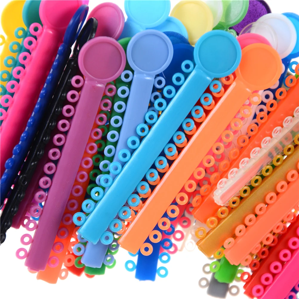 20/40Pcs/Pack Wholesale Dental Orthodontic Materials Ligature Ties Colorful Rubber Band Elastic Dentist Prod Random Color
