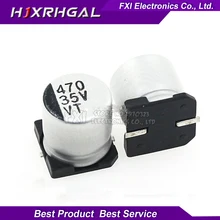 10PCS Electrolytic capacitor 35V470UF 10*10.5mm SMD aluminum electrolytic capacitor 470uf 35v