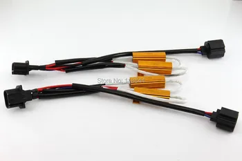 

2Pcs H13 LED DRL Fog Light Canbus 50W 6Ohm Load Resistor Wiring Canceller Decoder DC 9V-14V For Cittroen Opel Saab Free Shipping