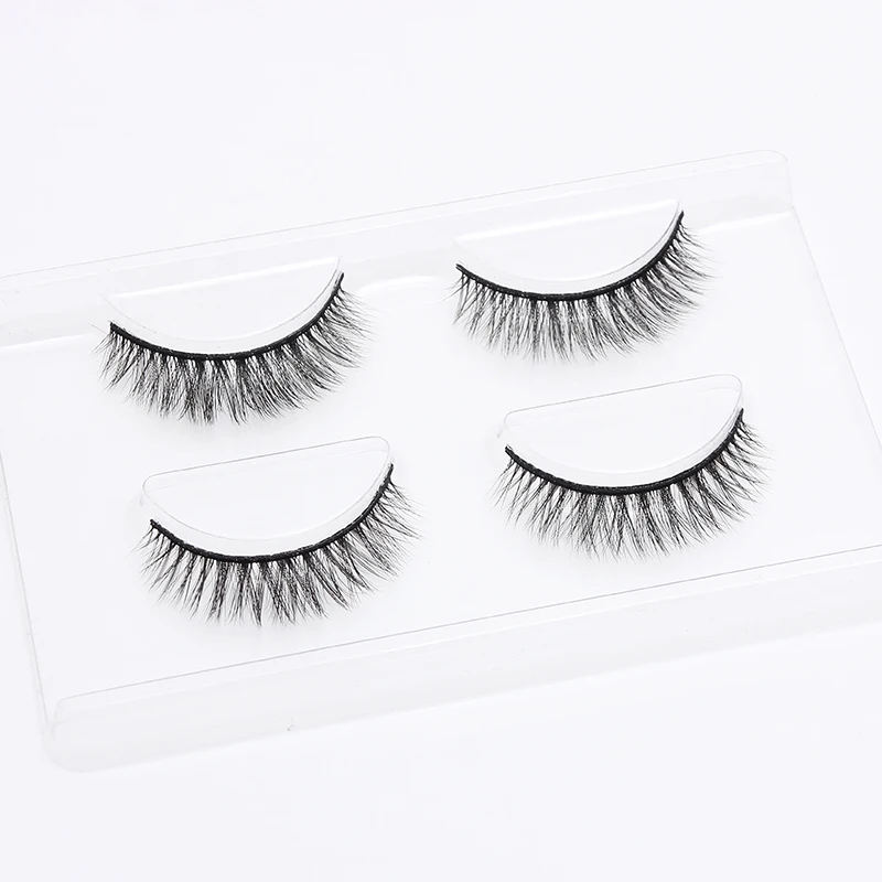 LEHUAMAO 2 Pairs 3D Mink Lashes Natural Long False Eyelashes Dramatic Volume Fake Lashes Makeup Eyelash Extension Silk Eyelashes LEHUAMAO 2 Pairs 3D Mink Lashes Natural Long False Eyelashes Dramatic Volume Fake Lashes Makeup Eyelash Extension Silk Eyelashes