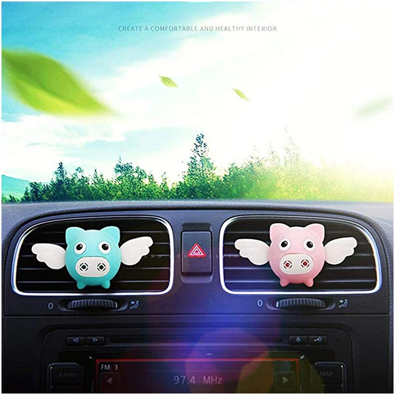 Автомобильный освежитель воздуха милые свинки вентиляционные украшения духи аромат воздуха ароматизатор для автомобиля освежитель розовый KG019