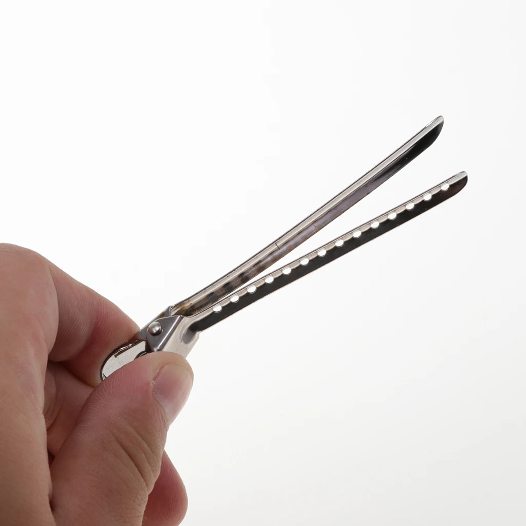 Perfeclan 10 Pcs Metal Hair Sectioning Clips for Hair Salons & Stylists 9cm