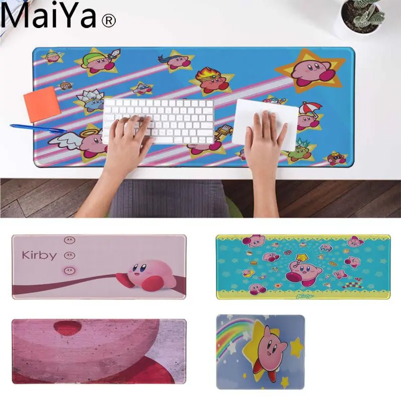 

MaiYa Funny Kirby Customized MousePads Computer Laptop Anime Mouse Mat Rubber Mouse Durable Desktop Mousepad