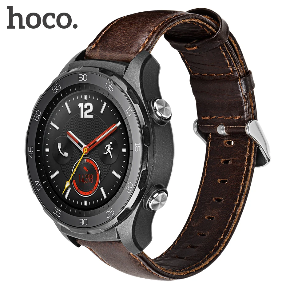 huawei watch 2 classic. luxury hoco genuine leather bracelet for huawei watch 2 classic frontier style smart band strap watch2 steel buckle-in accessories from n