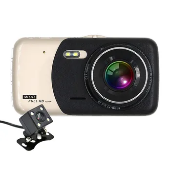 Hot 4" IPS Screen Car dvr Dash Cam 1080P Full HD Dual Lens Video Registrator Recorder With Backup Rearview Camera G-Sensor Hot 4" IPS Screen Car dvr Dash Cam 1080P Full HD Dual Lens Video Registrator Recorder With Backup Rearview Camera G-Sensor