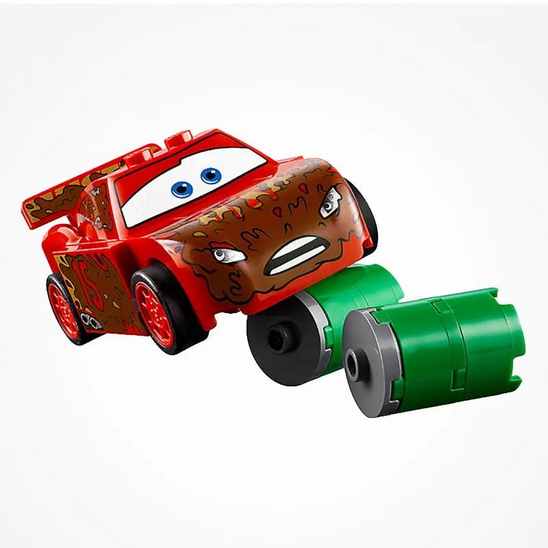 Pаспродажа Город кирпичи автомобиль Moives Juniors гром полые сумасшедшие 8 гонки 191 шт строительные блоки игрушки детские подарки