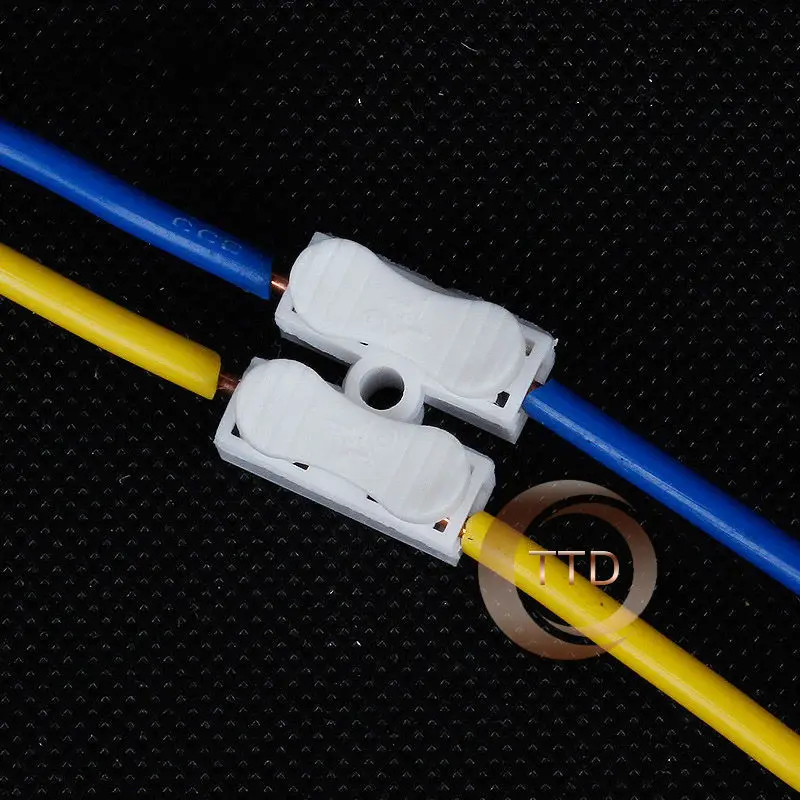 20x 2p Spring Connector wire with no welding no screws Quick Connector