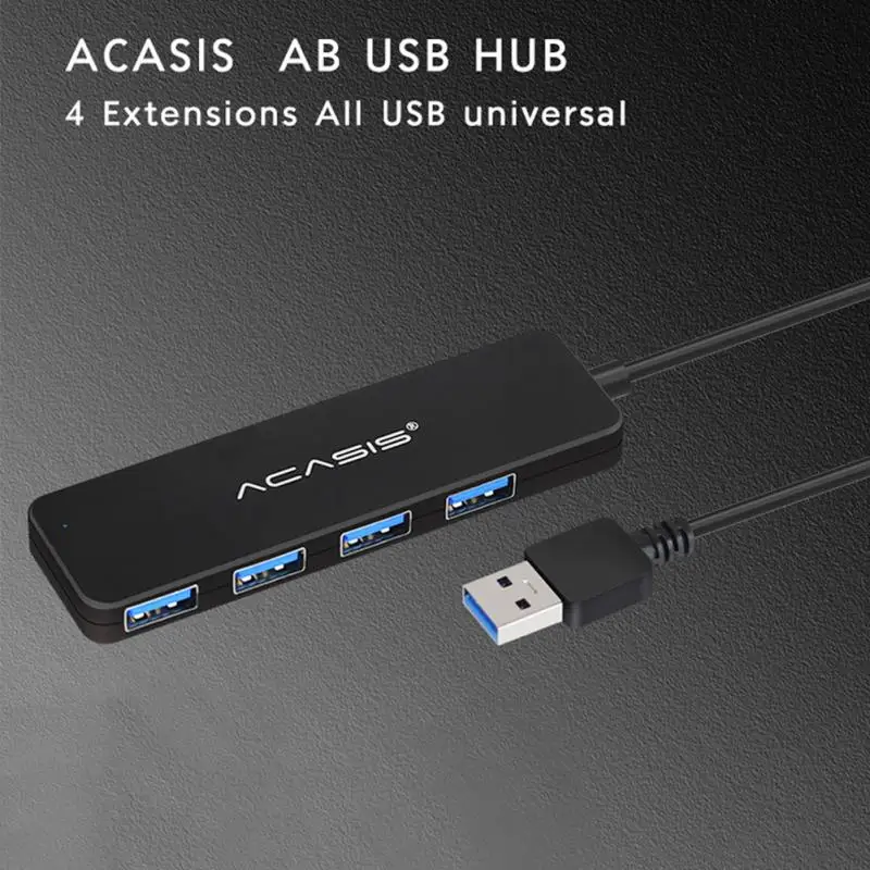 Мульти-функциональный ультра тонкий из АБС-пластика для Тетрадь USB 3,0 4 Порты ub ноутбук светильник вес высокая Скорость индикатор светильник