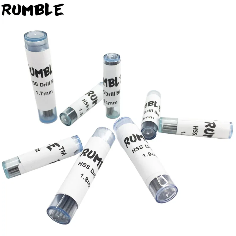 Rumble 80 шт 1 мм 1,2 мм 1,3 мм 1,4 мм 1,5 мм 1,7 мм 1,8 мм 1,9 мм HSS прямые высокоскоростные стальные сверла электрические сверла электроинструменты