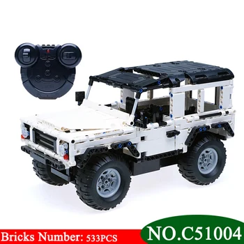 

AIBOULLY C51004 Technic Series 553 PCS Defender RC Car Model SUV DIY Building Block Car Brick Toys For Children