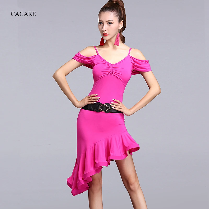 CACARE Latin Dance Dress for Women Latin Dress Fringe Salsa Latin Dance