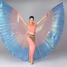 Женские крылья для танца живота, танцевальная одежда для взрослых, костюм Isis, цветные крылья бабочки, крылья в восточном стиле