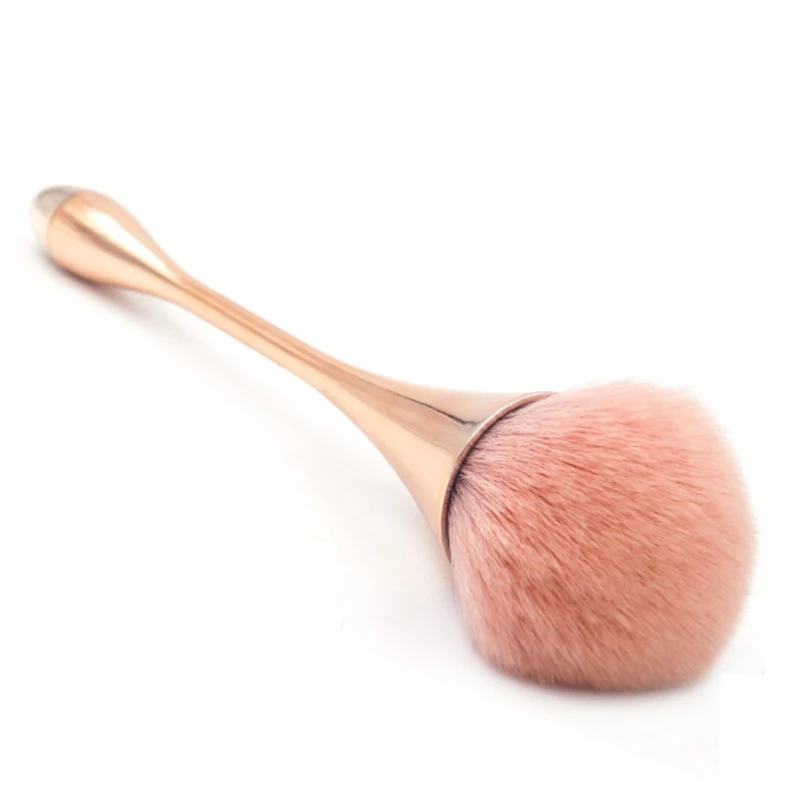 

4 Color Rosegold Single Powder Makeup Brush Dense Soft Big Blush Brush for Loose Compact Powder Make up Fan Brush Beauty Tools