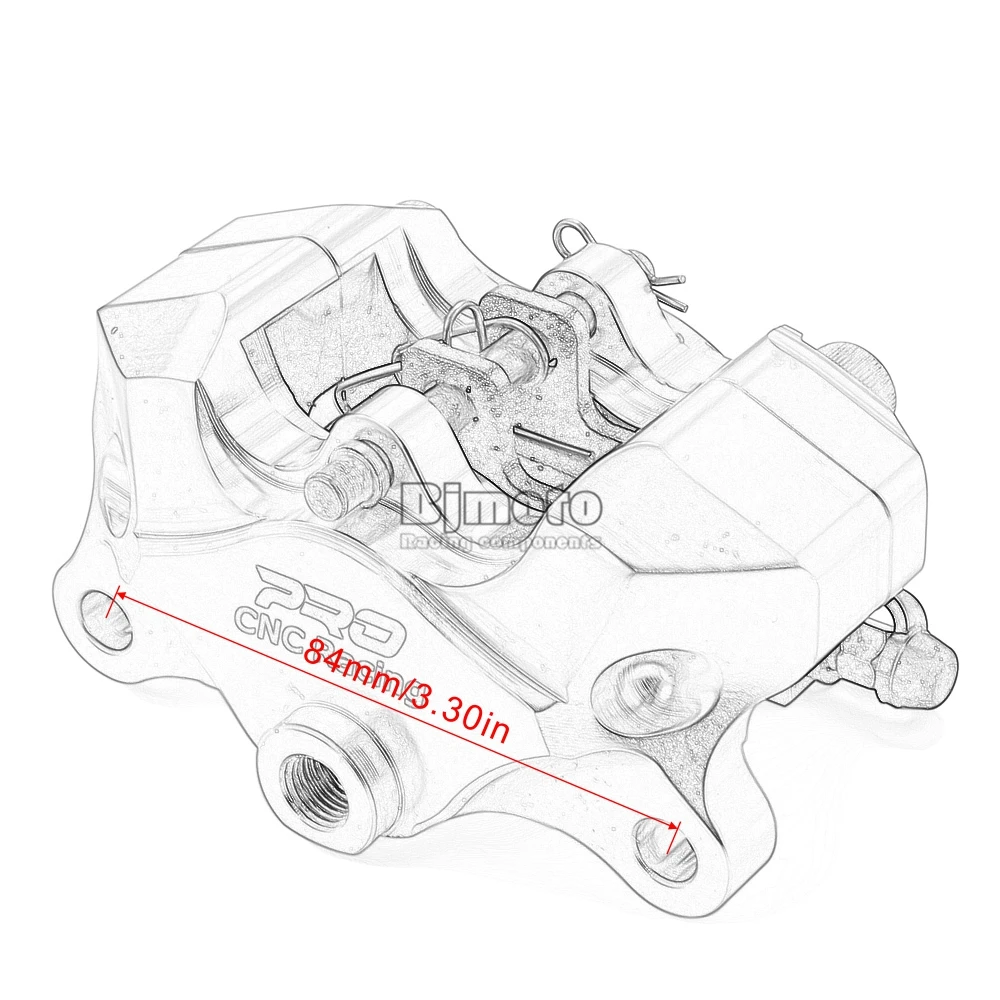 BJMOTO Универсальный 85 мм Шаг мотоцикла тормозные суппорты для Aprilia Ducati YZF R1 06-14 GSXR1000 07-14 ZX10R 08-10