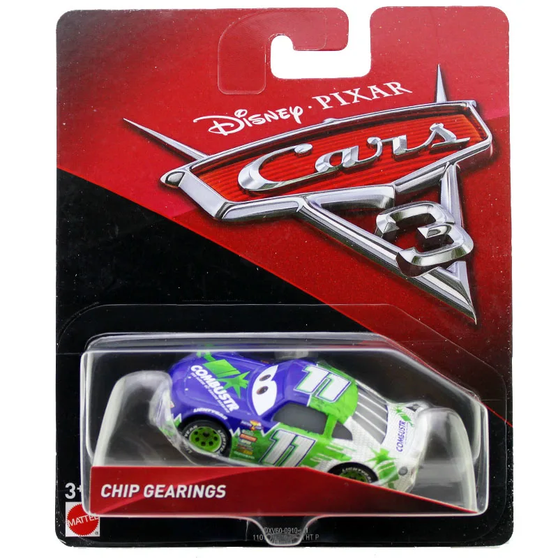 Disney Pixar Cars 3 игрушки Молния Маккуин Джексон Шторм Мастер Мак Крус Diecast металлического сплава модели автомобилей Рождественский подарок для мальчиков - Цвет: Chip