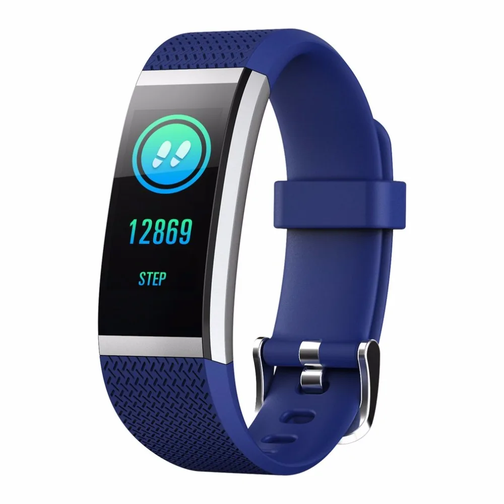 

FIT HR 2 Bluetooth Smart Bracelet Fitness Tracker Watch Alarm Clock Step Counter Smart Wristband Band Sport Sleep Monitor