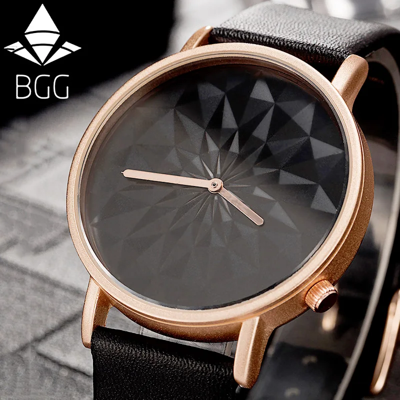 

BGG Brand Three-dimensional Lotus Pattern Dial Women Quartz Watch Simple Creative Ladies Wristwatch female casual Clock Hour