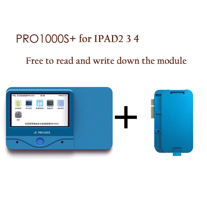 

For ipad 2/3/4 free to read and write down the module,PRO1000S test PRO1000S multifunctional high-speed programmer