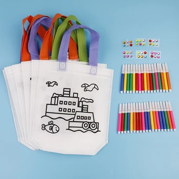 

Children Learning Educational Drawing Toys with Safe Non-toxic Water Pen for Boy and Girl Gifts Kid DIY Drawing Craft Color Bag