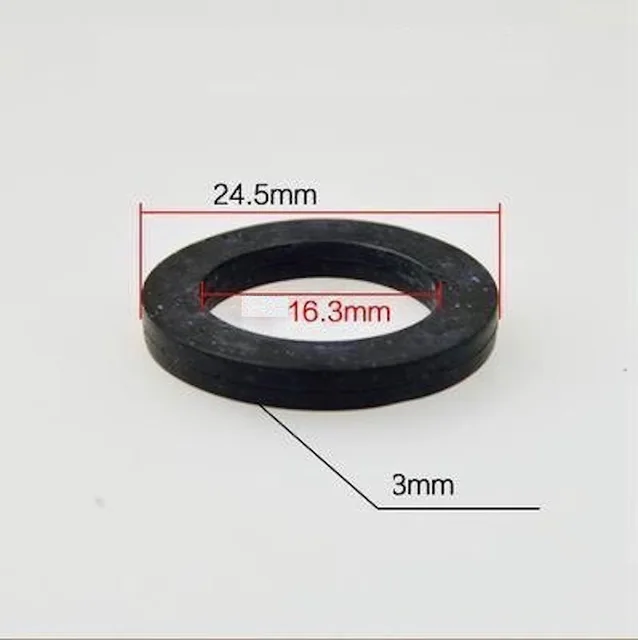 5x Black Rubber Flat Ring Sealing Washer Loose Joint Shower Head Nozzle