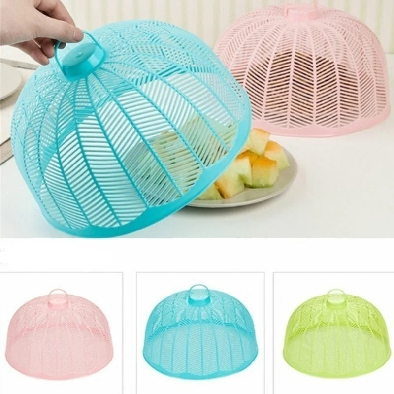 

Plastics Table Cover Circular Anti Fly Mosquito Kitchen Cooking Tools Mesh Food Dish Covers Picnic BBQ Party Folding Tent