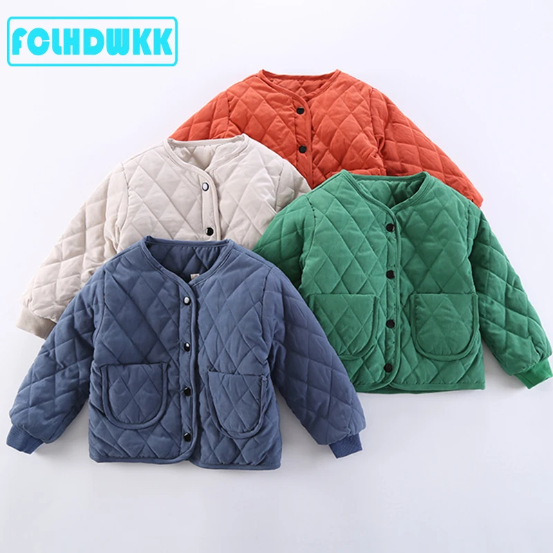 

Cute Warm Winter Children Girls Coat Spring Kids Jacket Boys Outerwear Coats Cotton Boy Thicken Baby Clothes Clothing For 2Y-7Y