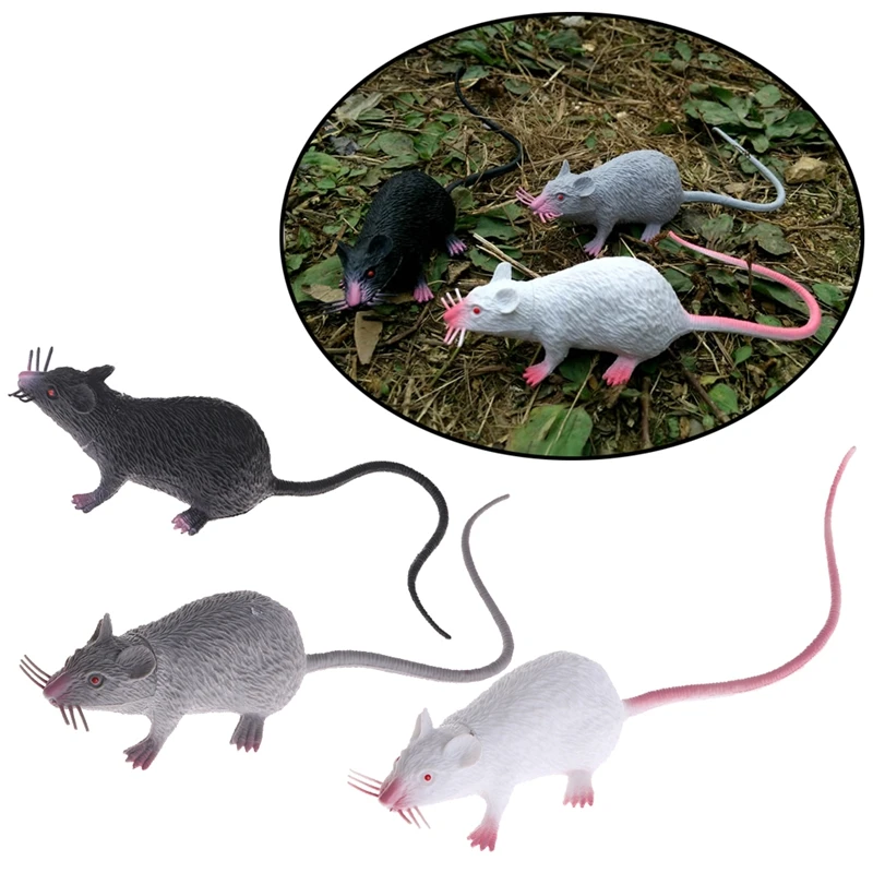 OOTDTY 2017 Christmas Joke Fake Lifelike Mouse Model Prop Halloween Gift Toy Party Decor APR06