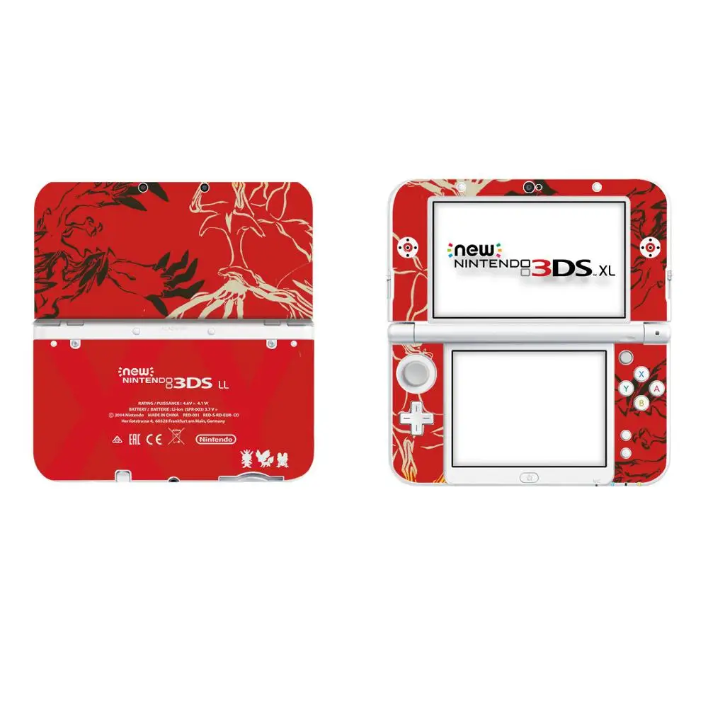 Виниловая наклейка Pokemon Go Pikachu для нового 3DS XL Skins, виниловая Защитная Наклейка s для нового 3DS LL