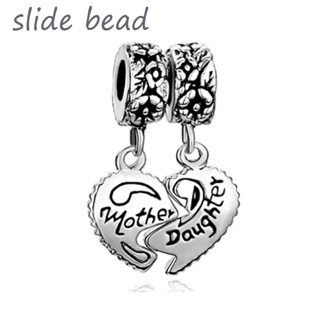 Amazon.com: Pandora Jewelry Mother and Daughter Hearts Dangle Cubic  Zirconia Charm in Sterling Silver: Clothing, Shoes & Jewelry