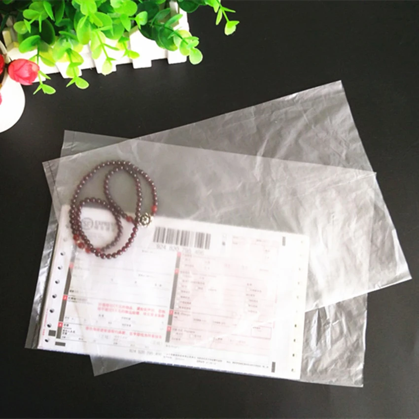 Матовый упаковочный пакет PO/HDPE/полиолефин прозрачные плоские карманы размеры