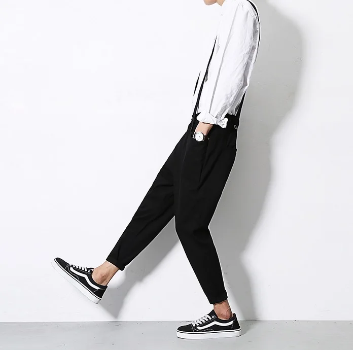 mens black ankle pants