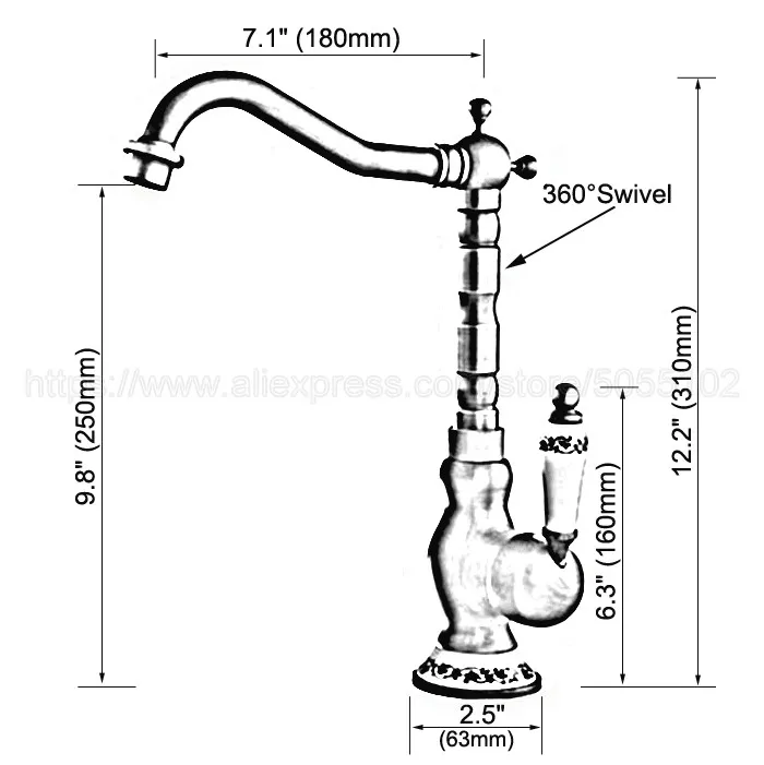 Antique Red Copper Deck Mounted Bathroom Basin Faucet Hot And Cold Bathroom Sink Mixer Taps znf638