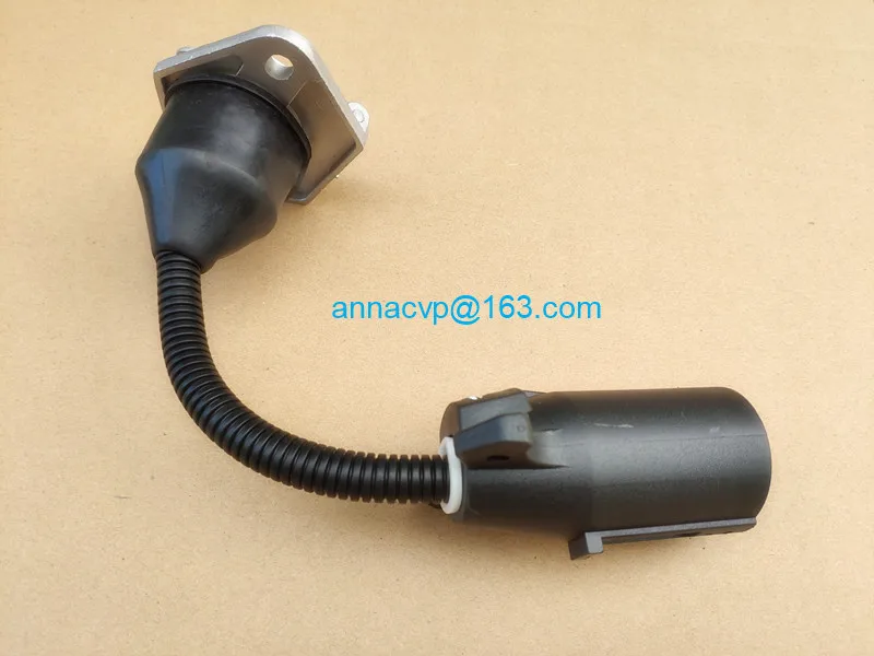 trailer connector adapter 7 way RV style blade plug to 7 pole round pin socket (3)
