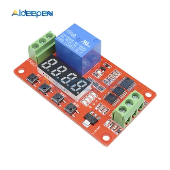 

DC 5V 12V 24V Multifunction Self-lock Relay PLC Cycle Delay Time Timer Switch Module PLC Home Automation Real Delay Module