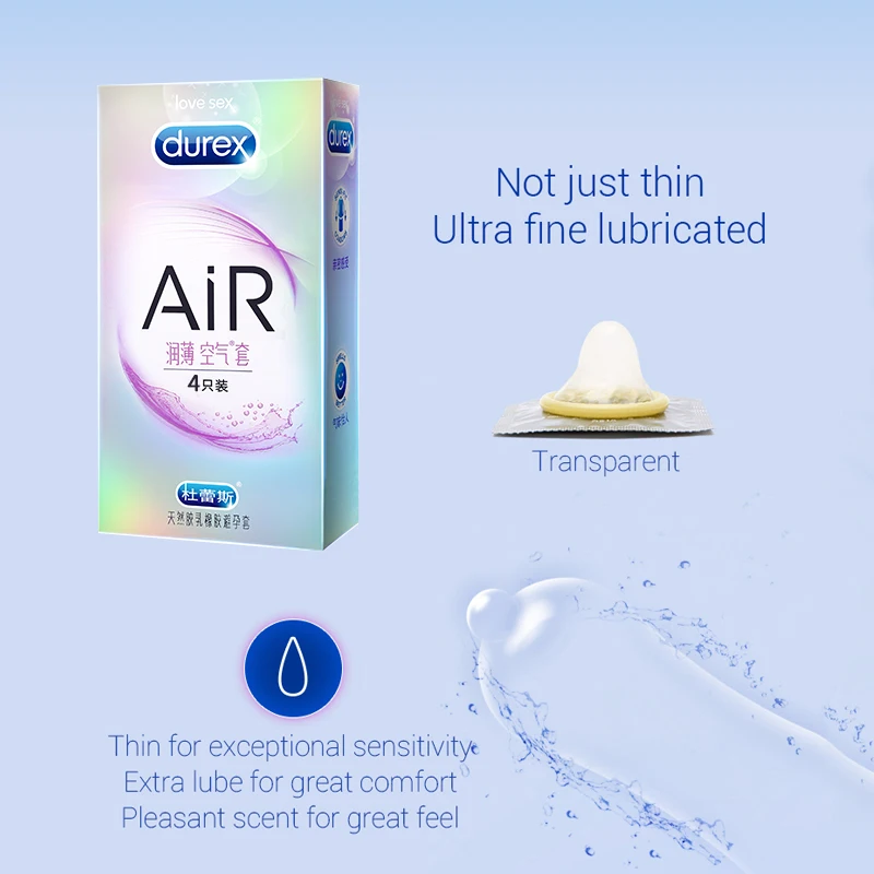 Durex AiR 3in1 презервативы ультра тонкий супер чувствительность детектора в виде