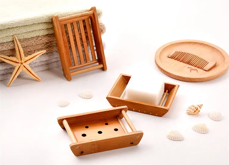 Портативная мыльница, креативный простой бамбуковый деревянный ручной дренаж для мыла, мыльница, ванная комната, Туалет, японская деревянная мыльница