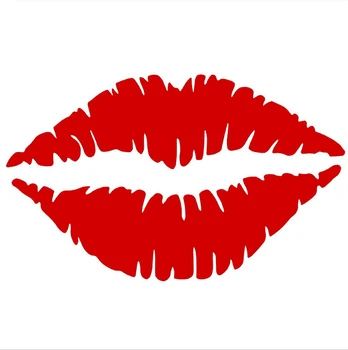 

1 Pcs Red Lips Sticker PVC Decal Vehicle Car Wall Laptop Car Decal Sticker
