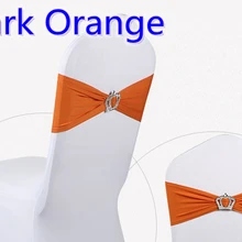 Темно-оранжевая пряжка с короной лайкрой лента для свадьбы украшения для стульев повязка из спандекса стрейч галстук-бабочка лайкра лента ремень на продажу