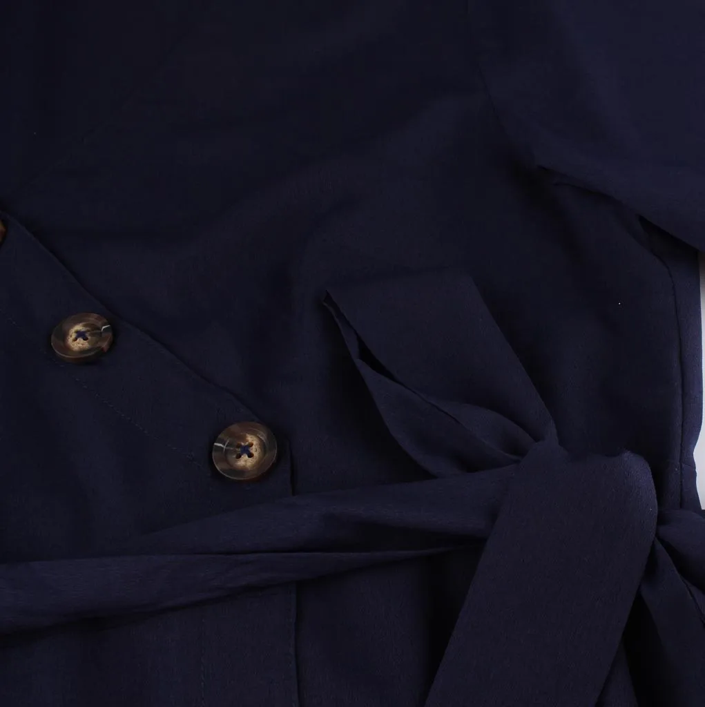 Womail женское платье большого размера обёрточная сплошная Кнопка v-образным вырезом платье Дамское летнее праздничное платье осенние платья Дамские XL-4XL