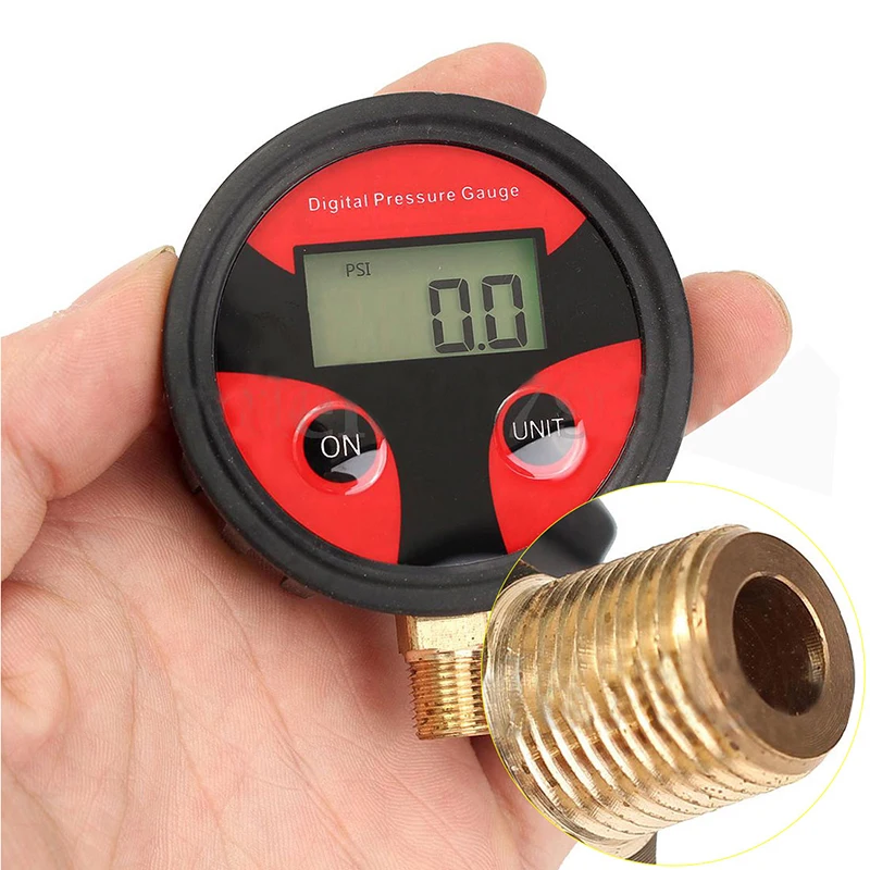 

Universal Tire Pressure Car Gauge Monitor Alarm 1/8NPT 1pcs Accessories Digital Air Pressure