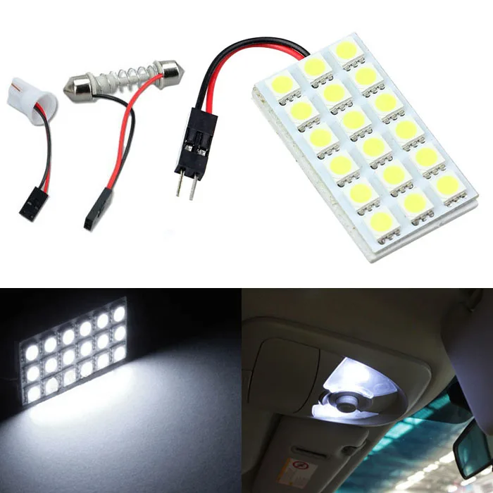 

Auto 18 SMD 5050 LED T10 BA9S Dome Festoon Car Interior Light Panel Lamp 12V Dec08