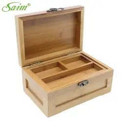 Саим Jewelry хранения деревянный ящик для ремесел Винтаж деревянная коробка с крышкой дома Рождественский подарок Коробки чехол для хранения