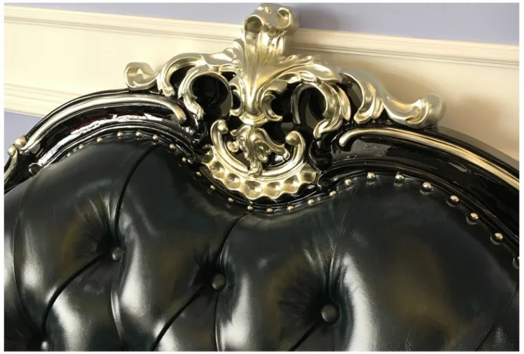 Барокко королевского дворца ворсовые диван с высокой спинкой/ручной работы кривой проработанные резьба/посылка: 1-для детей в возрасте 2-сиденье, 3 диван-1 шт. каждый