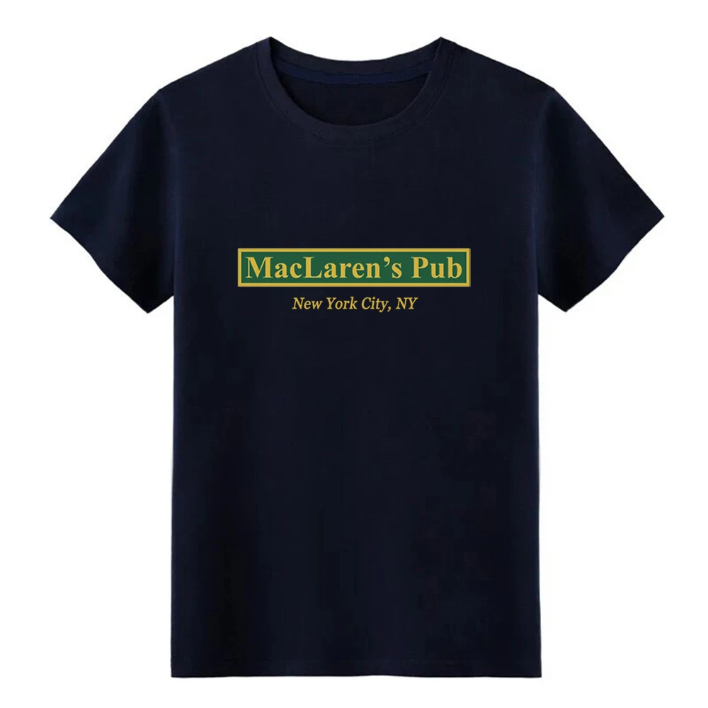 Мужская футболка MacLaren s Pub New York How I Met ваша мама дизайнерская рубашка евро размер