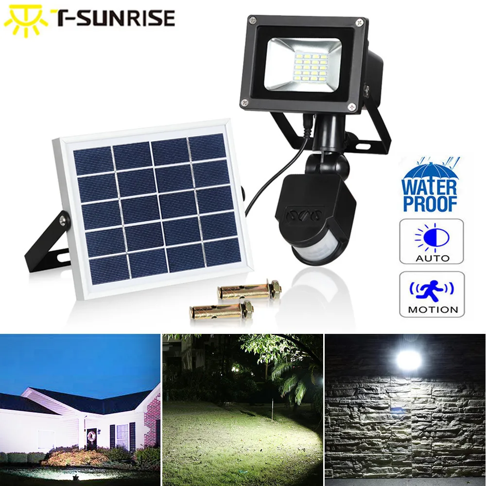 20 48 LED Outdoor Lamp Security Detector Solar Spot Floodlight Motion Sensor