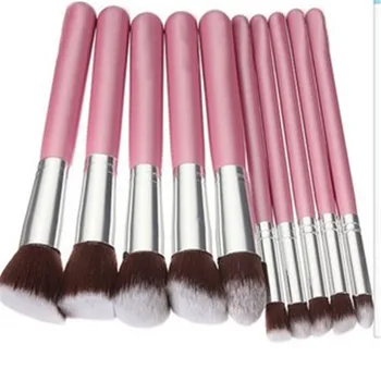 

10Pcs Kit De Pinceis De Maquiagen Makeup Brush Set Powder Foundation Make Up Tools Beauty Cosmetics Pink Brochas Maquillaje