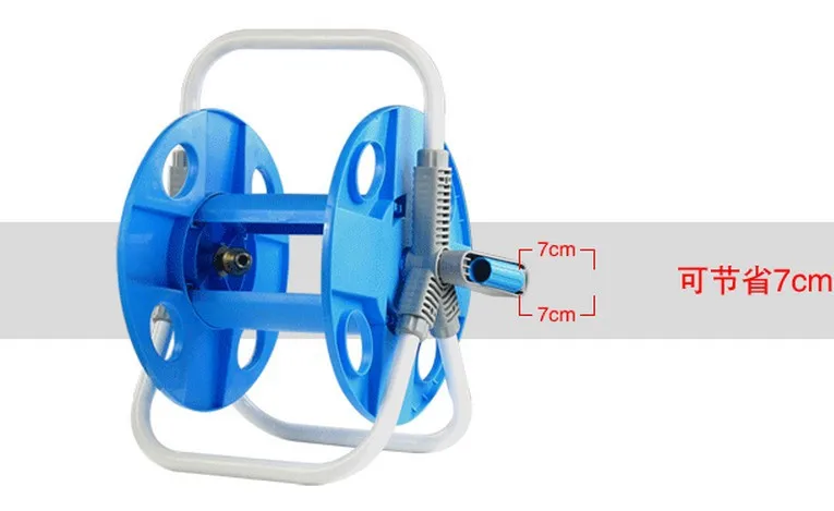 Портативный Удобный шланг катушка садовые шланговые катушки с водяным пистолетом и водяной лентой