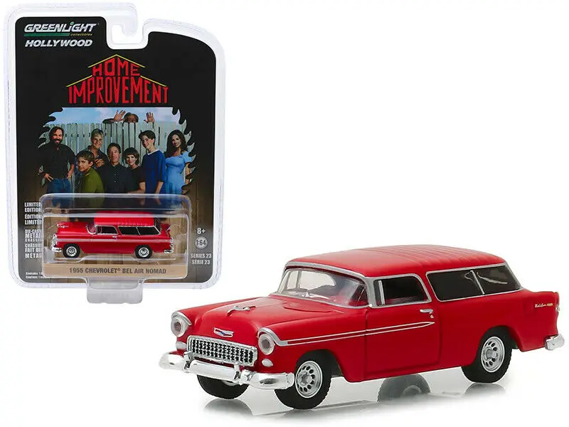 

GL 1:64 1955 CHEVROLET BEL AIR NOMAD RED alloy model Car Diecast Metal Toys Birthday Gift For Kids Boy