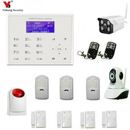 Yobangsecurity Wireless Wifi Gsm Burglar Security Alarm System Yobangsecurity Wireless Wifi Gsm Burglar Security Alarm System Outdoor Indoor Ip Camera Kit For Home Business Apartment